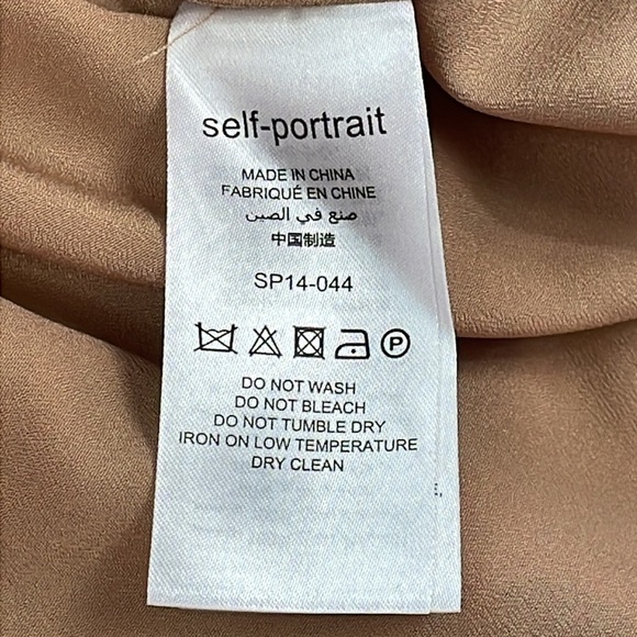 NWT Self-Portrait Crosshatch Frill Mini Dress Pink Guipure Lace Barbie Sz 8 - Picture 15 of 16